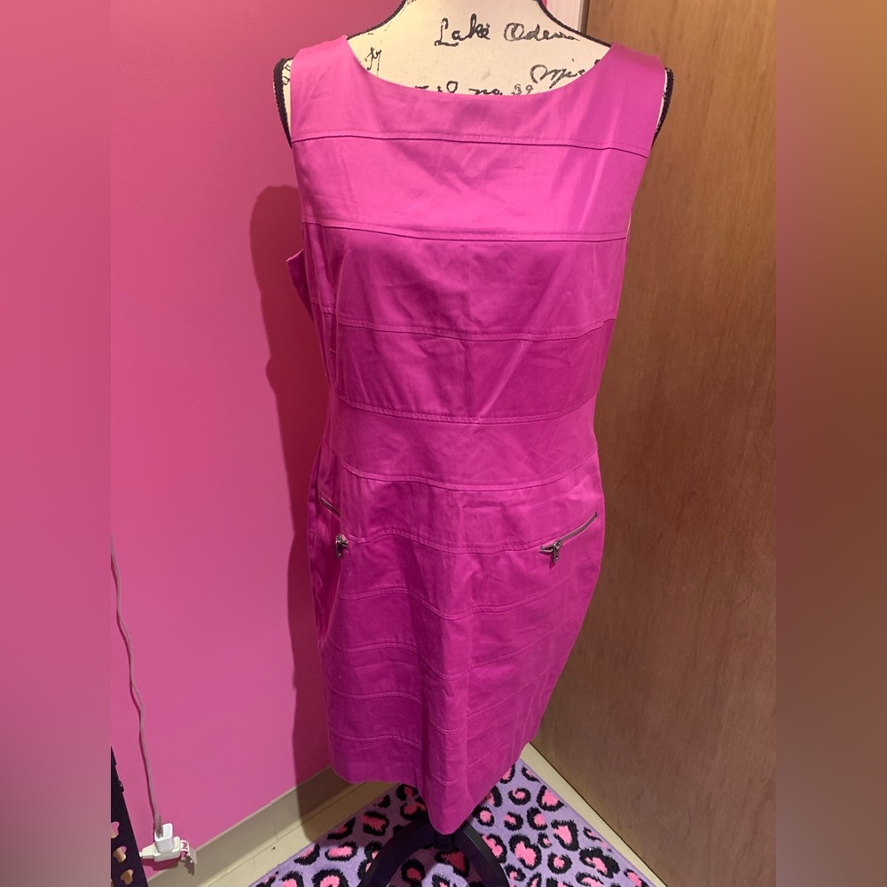 Marc New York  Andrew Marc Raspberry Sheath dress size 12 NWT